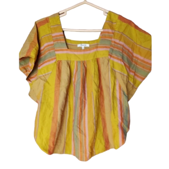 Madewell Tops - madewell butterfly top striped multicolor small